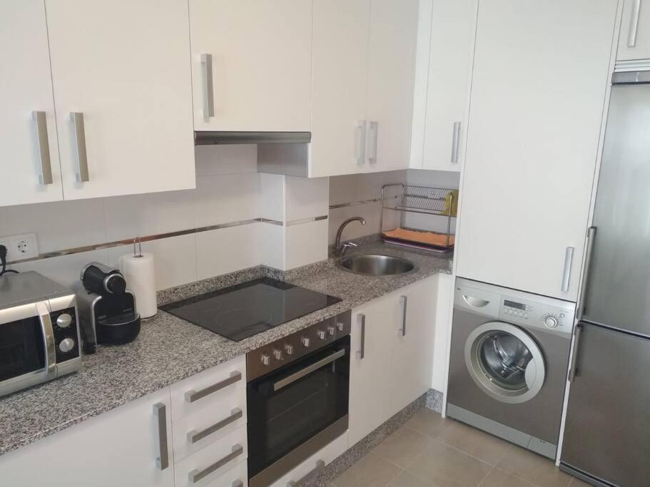 Apartamento Playa A Rapadoira Con Terraza Фос Экстерьер фото